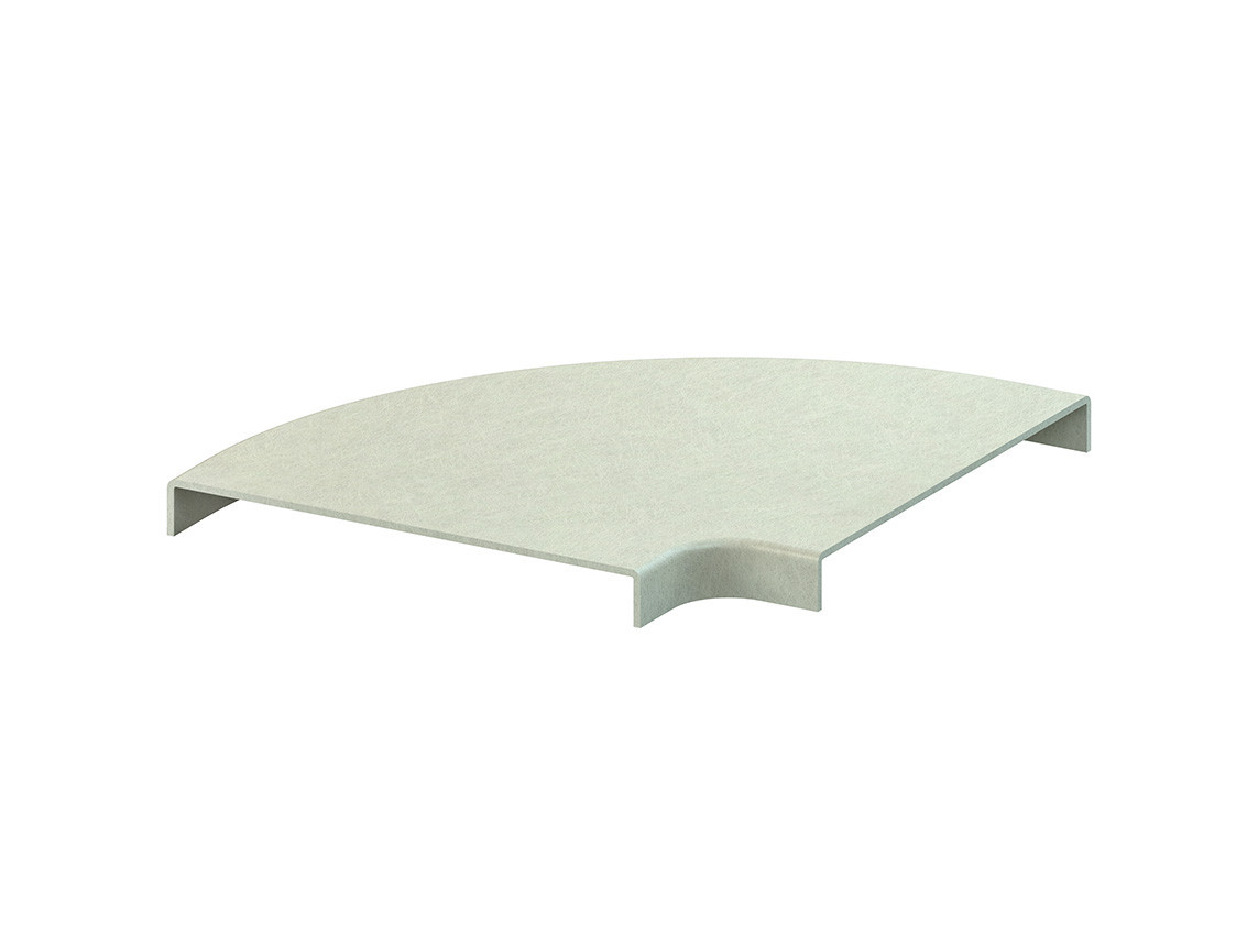 Niedax Group EBO Kabelgoot KKWD300 Deksel bocht90 R25