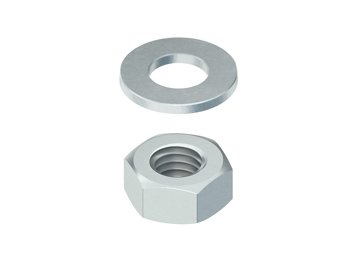 Niedax Group Niedax Bevestigingsmaterialen Smu 12 zeskantmoer +sluitring
