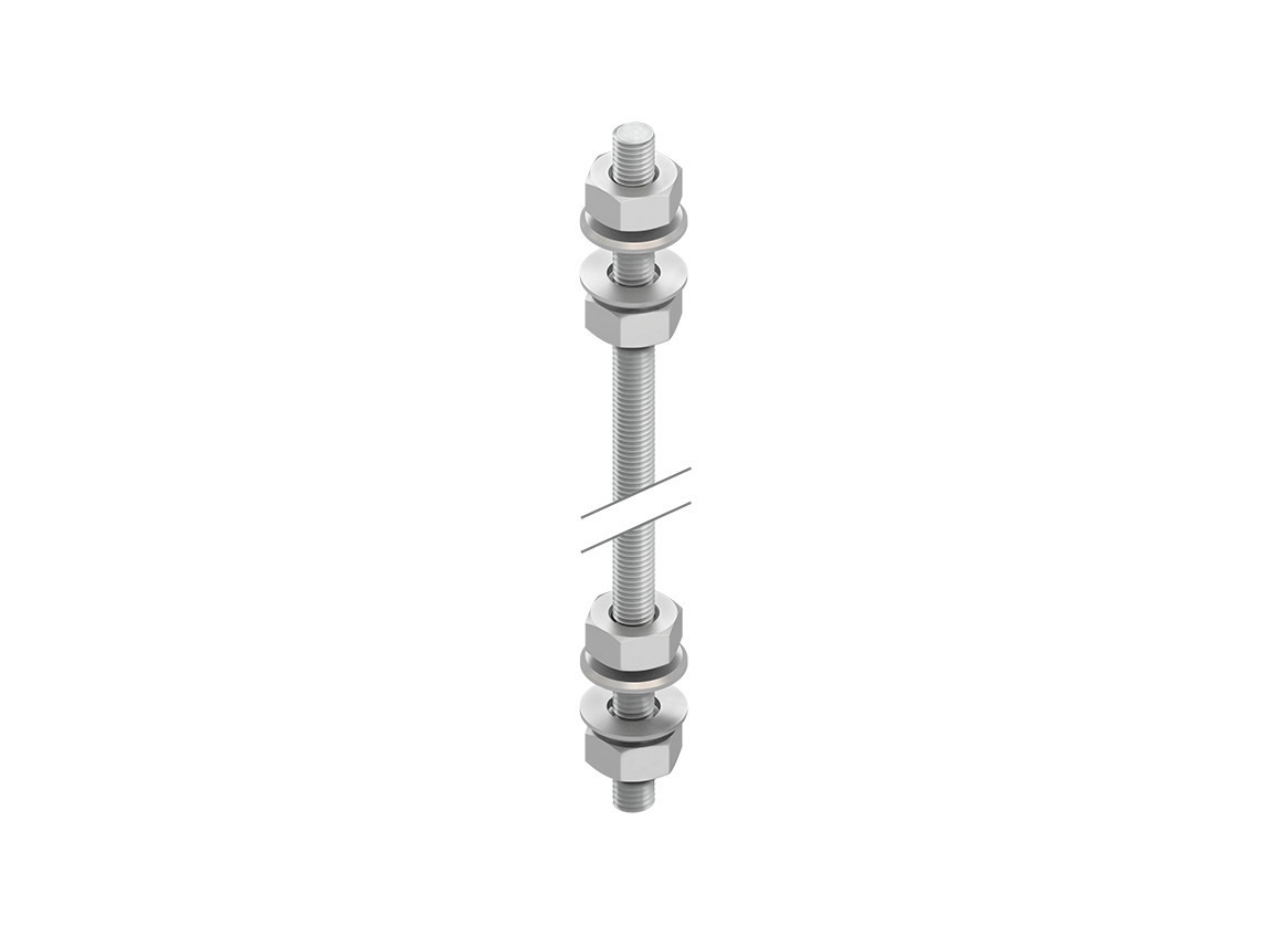 Niedax Group Niedax Ophanging & Bevestingsmat. M 10/1000 er draadstang +moeren