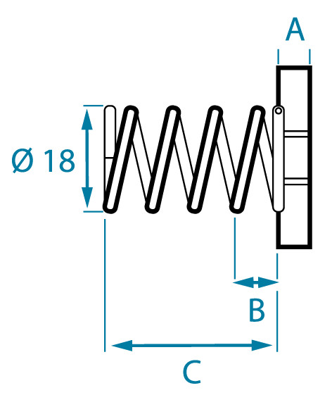 Niedax Group Niedax Strut NX7110R4 Glijmoer lange veer M10