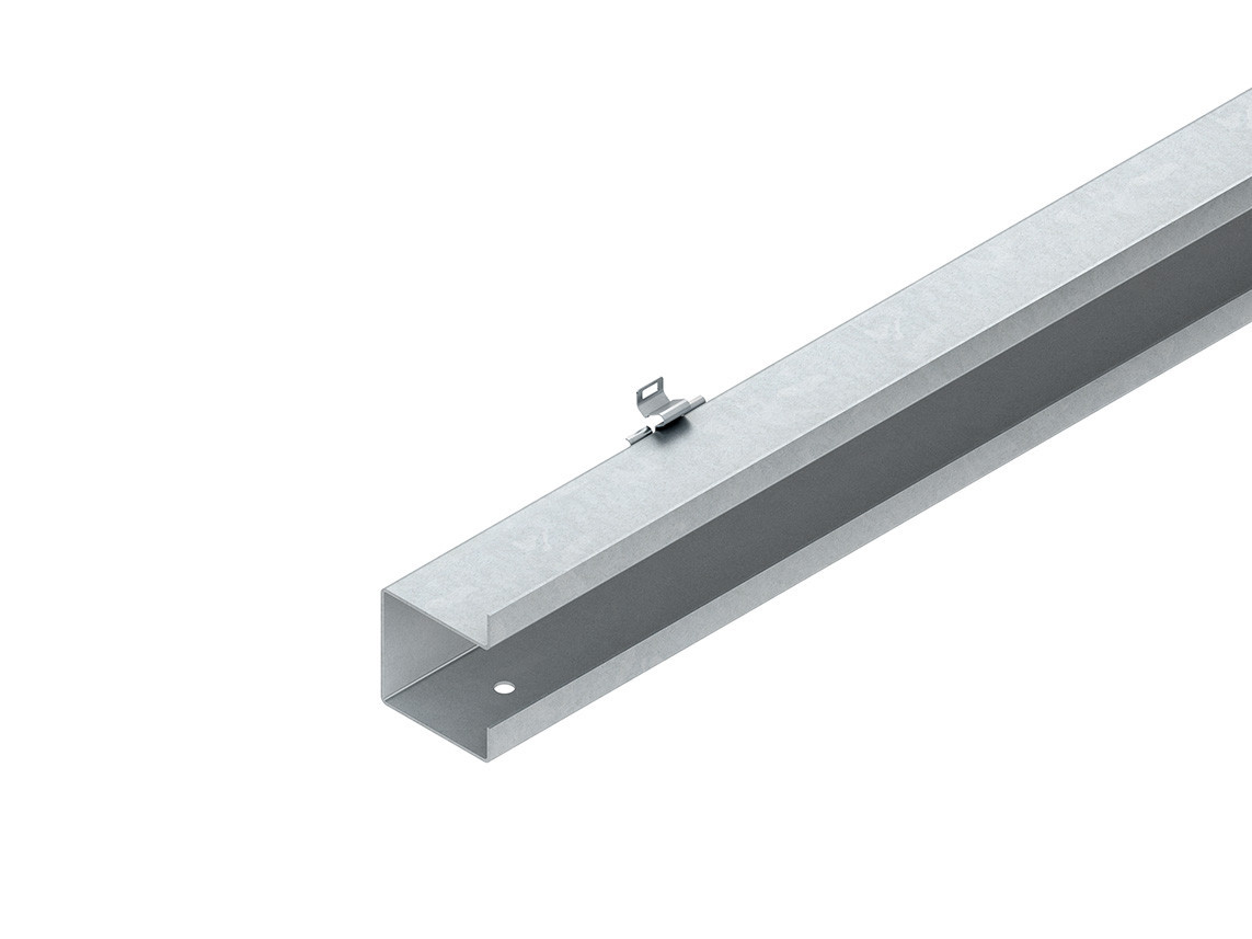 Niedax Gku \ dku scheidingsschot wandgoot 2000x60mm dubbel kunststof PVC