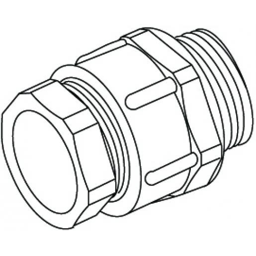 Niedax Conus wartel M20 lichtgrijs 7/9MM kunststof