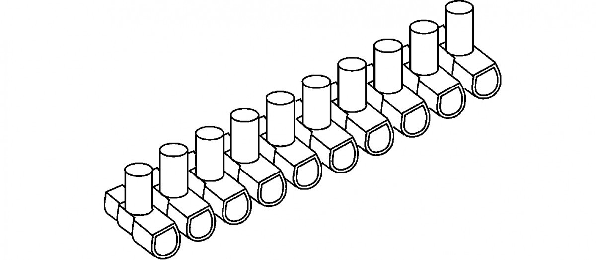 Niedax B60 verbindingsklemmenstrook