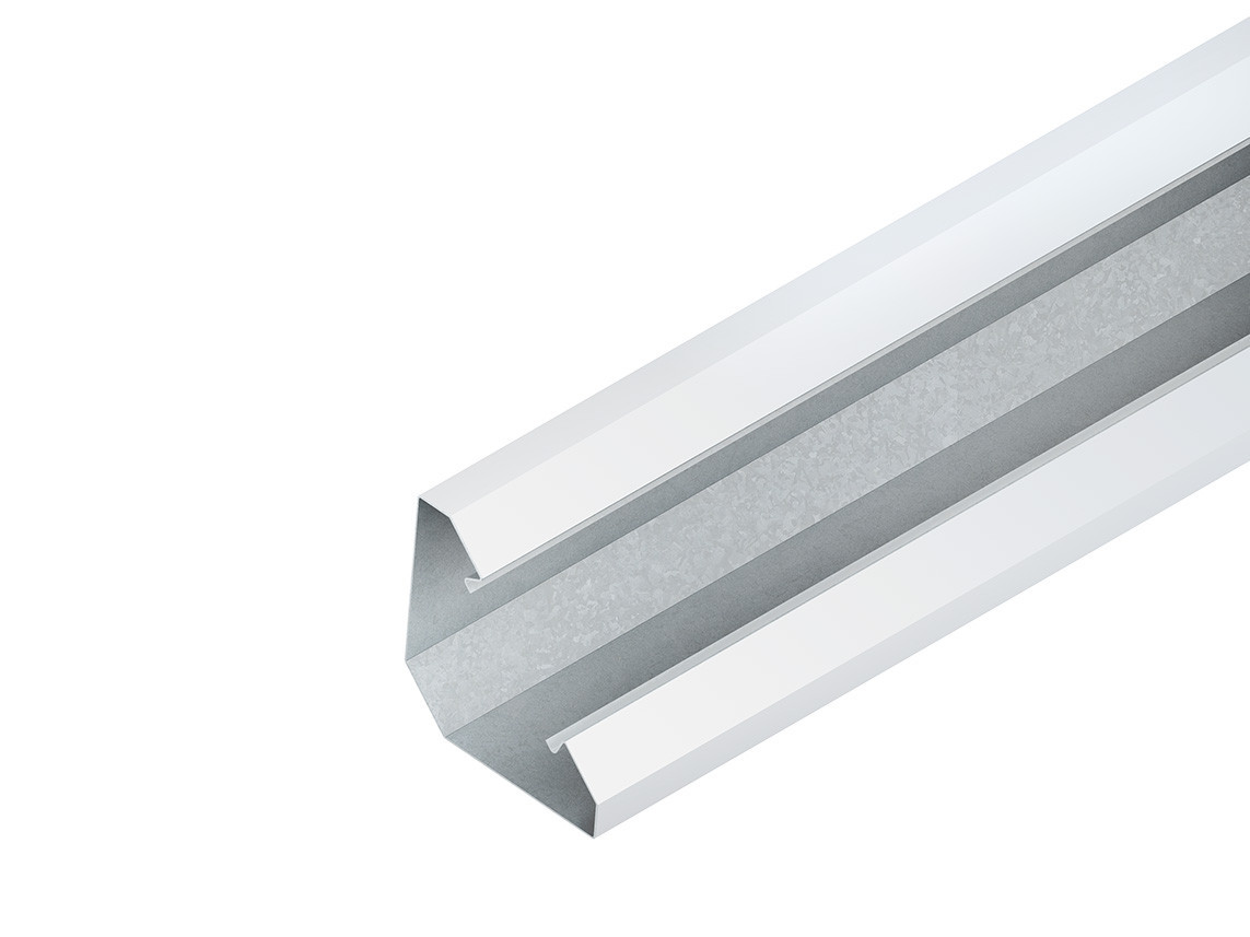 Niedax Kleinhuis Niedax PLU Wandgoot 2000x120x120mm RAL9010 Zuiver wit