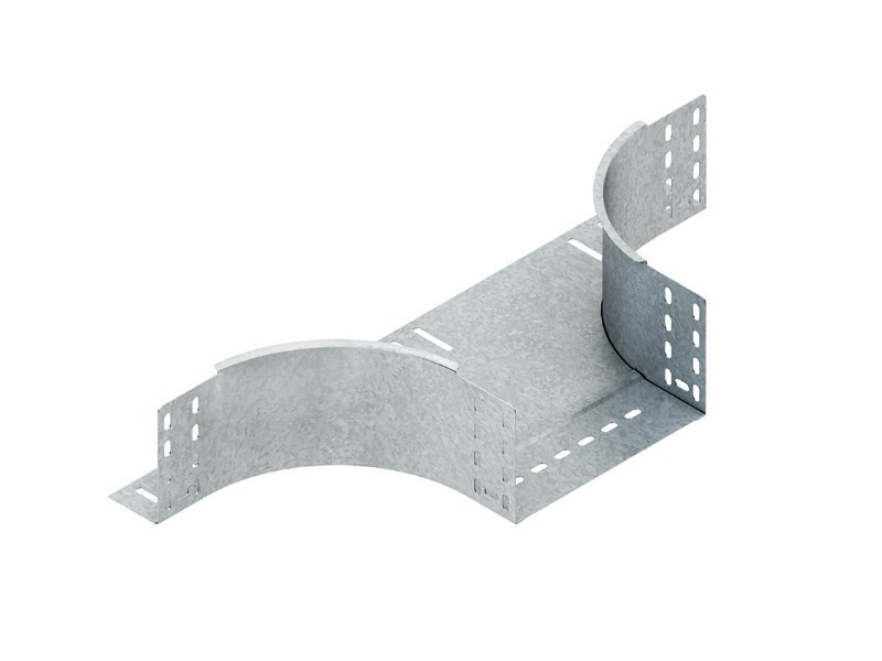 Niedax Rta aftakstuk kabelgoot 300x110mm ral9006 staal Niedax Rta aftakstuk kabelgoot 300x110mm ral9006 staal