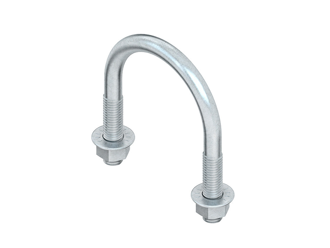 Niedax R2B60 U-bout M8 2X ring en moe