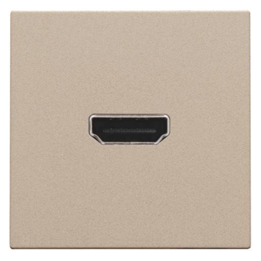 Niko Pure onderdeel/centraalplaat hdmi basiselement met bovendeel behuizing kunststof