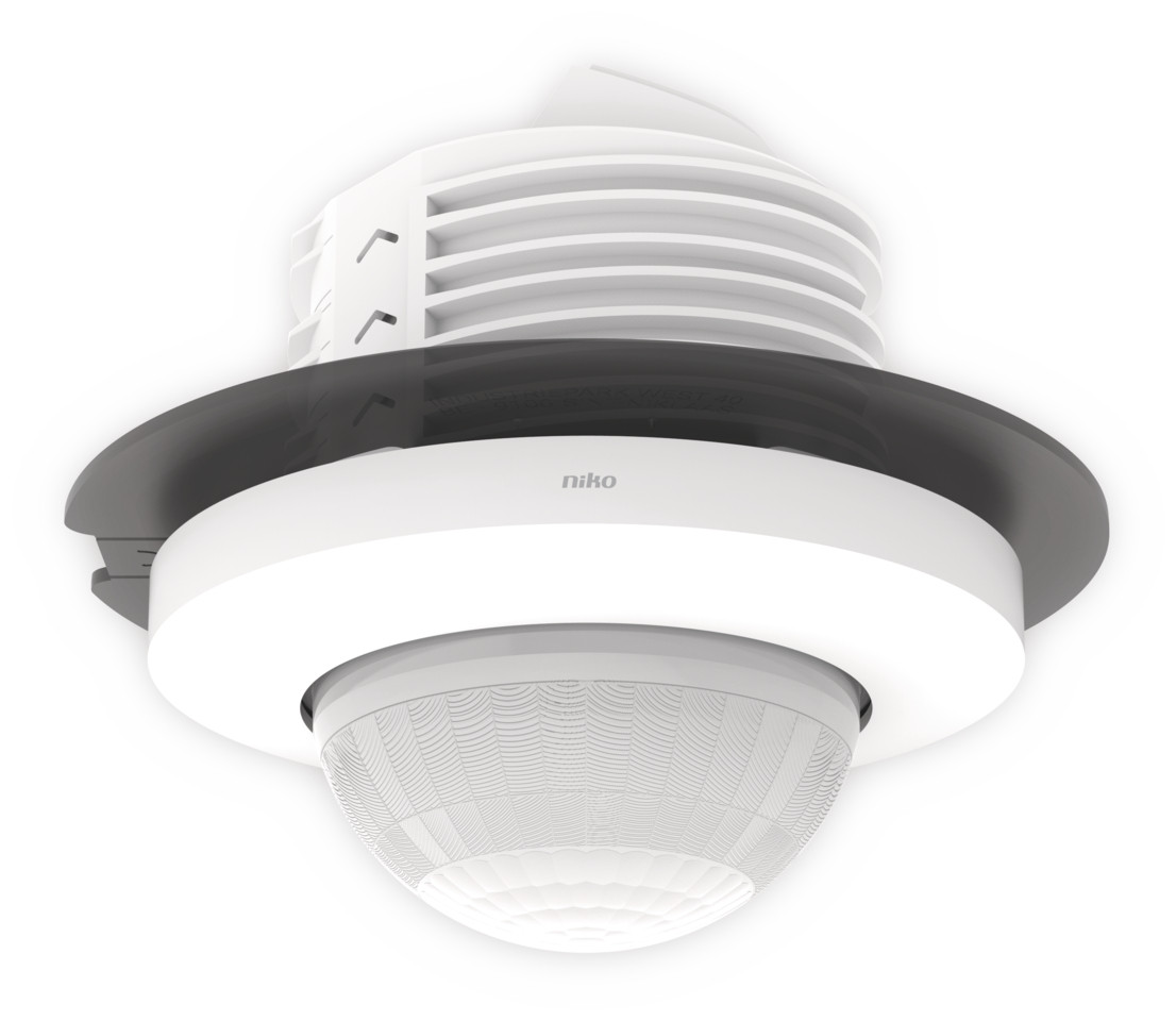 Niko Detectors Aanwezigheidsmelder P42LR, 230 V, master, 32-37 M, voor inbouw (snapfi