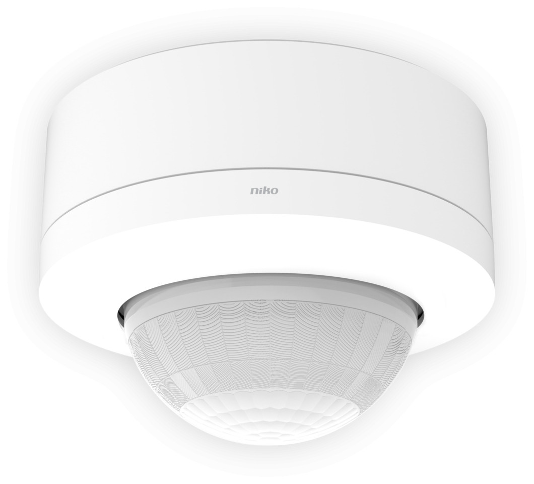Niko Detectoren/DALI-2 Aanwezigheidsmelder P49LR, dali-2, BMS, 32-37 M, voor opbouw, wit
