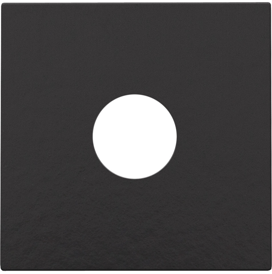 Niko Switches & Sockets Afwerkingsset Voor enkelvoudige coaxaansluiting voor TV, piano black C