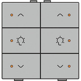 Niko HC bediening dimming 6X K