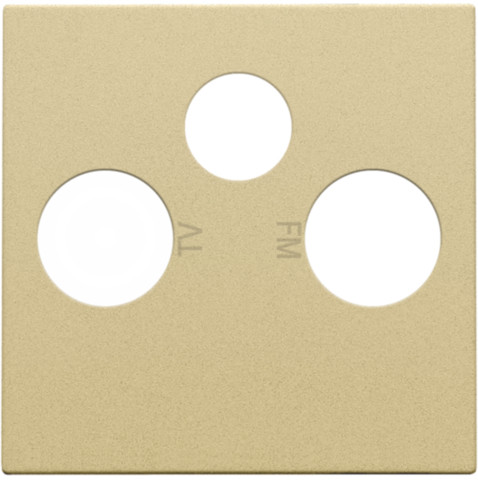 Niko Pure centraalplaat aansluitdoos eda centraalplaat 2 connectoren zonder label goud