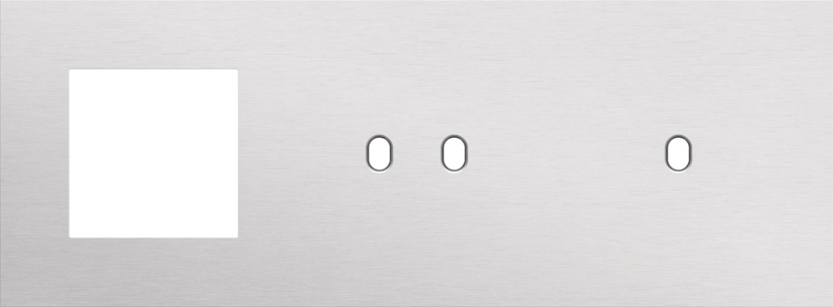 Niko — Drievoudige Afdekplaat, horizontaal 71 MM centerafstand,voor een 45 X