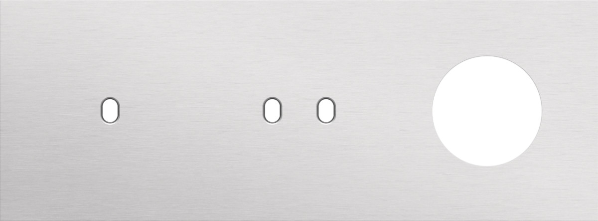 Niko Switches & Sockets Drievoudige Afdekplaat, horizontaal 71 MM centerafstand,voor een enkel