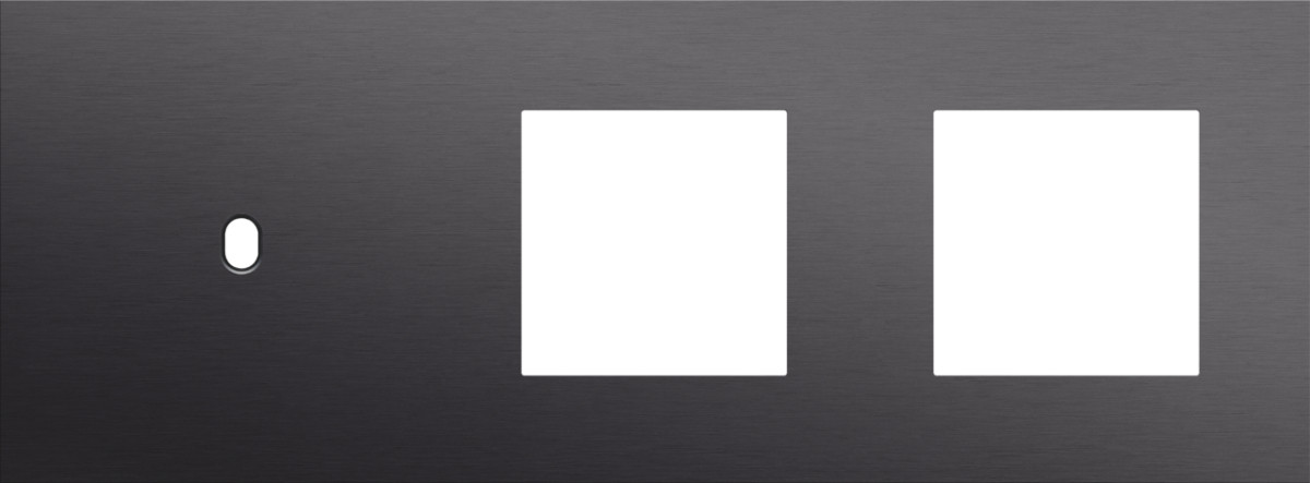 Niko — Drievoudige Afdekplaat, horizontaal 71 MM centerafstand,voor een enkel