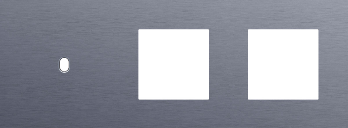 Niko — Drievoudige Afdekplaat, horizontaal 71 MM centerafstand,voor een enkel