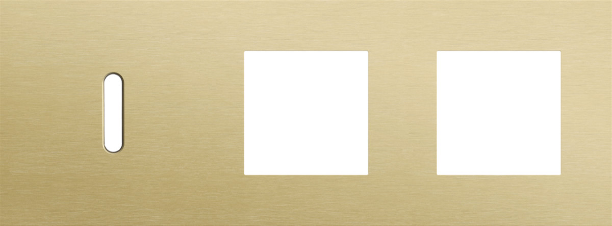 Niko — Drievoudige Afdekplaat, horizontaal 71 MM centerafstand,voor een enkel