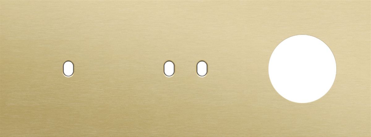 Niko — Drievoudige Afdekplaat, horizontaal 71 MM centerafstand,voor een enkel