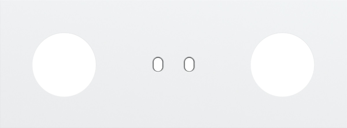 Niko Switches & Sockets Drievoudige Afdekplaat, horizontaal 71 MM centerafstand,voor een stopc