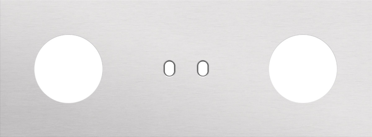 Niko Switches & Sockets Drievoudige Afdekplaat, horizontaal 71 MM centerafstand,voor een stopc