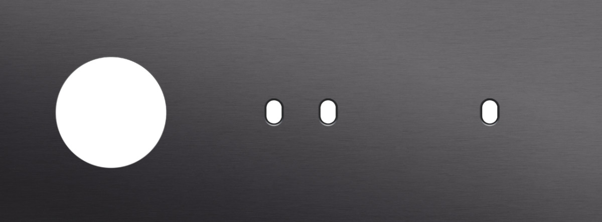 Niko Switches & Sockets Drievoudige Afdekplaat, horizontaal 71 MM centerafstand,voor een stopc