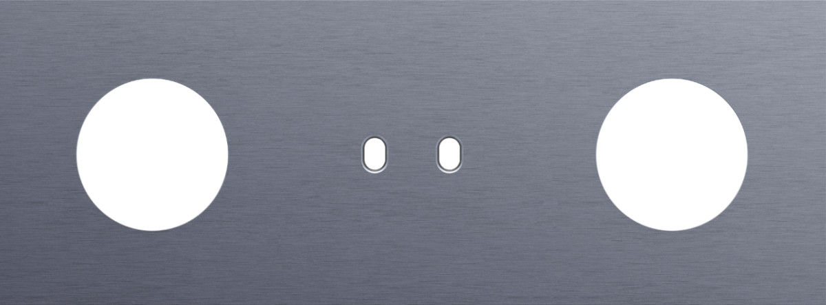 Niko Switches & Sockets Drievoudige Afdekplaat, horizontaal 71 MM centerafstand,voor een stopc