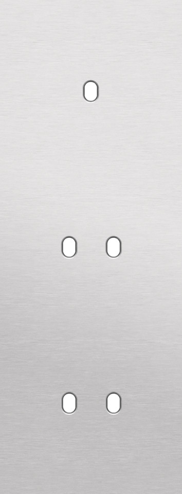 Niko — Drievoudige Afdekplaat, verticaal 71 MM centerafstand, voor een enkelv