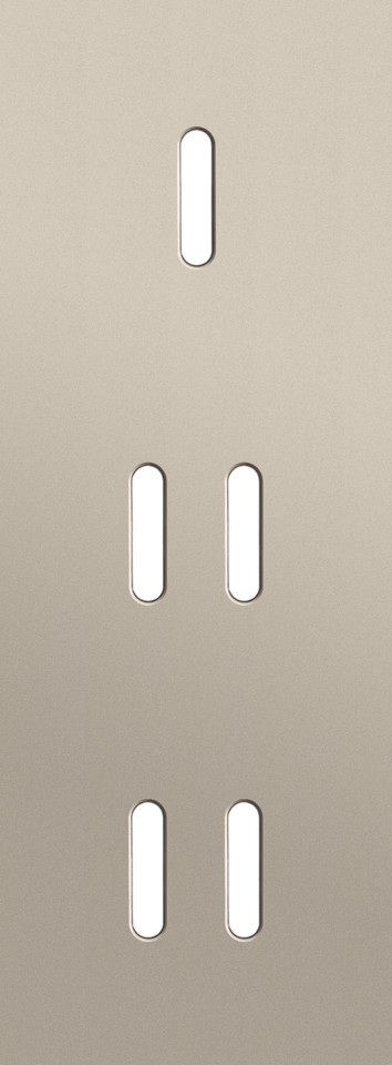 Niko — Drievoudige Afdekplaat, verticaal 71 MM centerafstand, voor een enkelv
