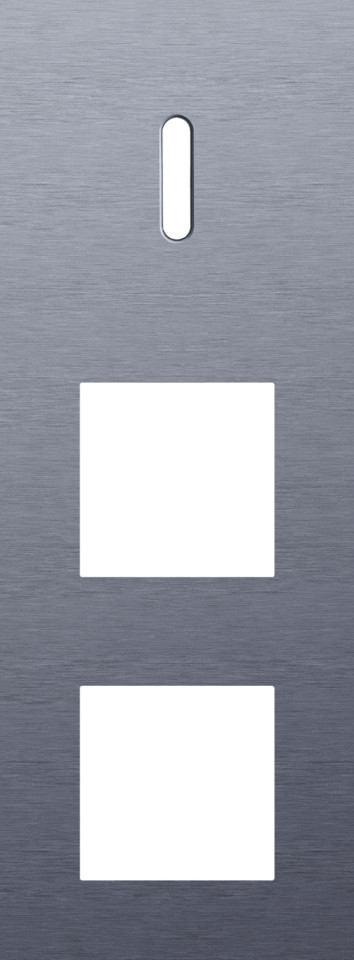 Niko — Drievoudige Afdekplaat, verticaal 71 MM centerafstand, voor een enkelv