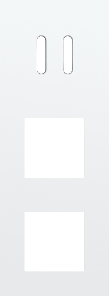 Niko — Drievoudige Afdekplaat, verticaal 71 MM centerafstand, voor een tweevo