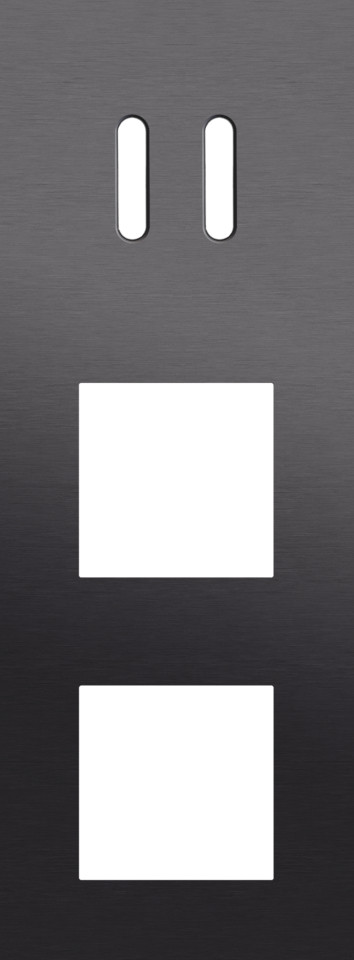 Niko — Drievoudige Afdekplaat, verticaal 71 MM centerafstand, voor een tweevo