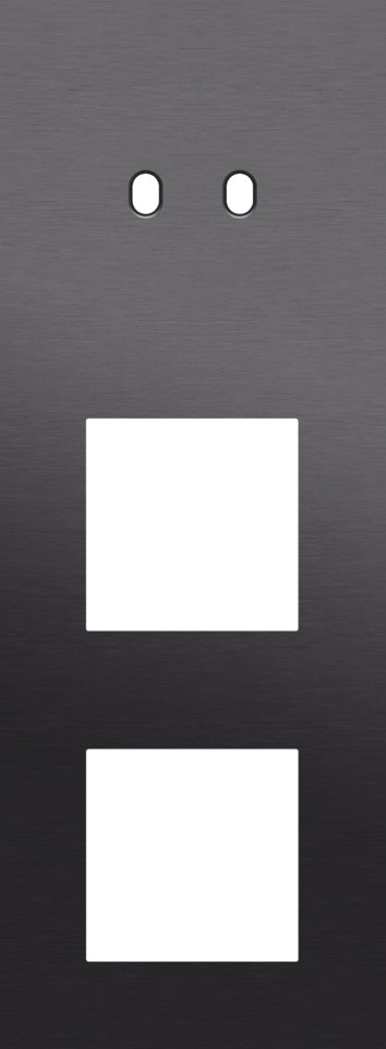 Niko — Drievoudige Afdekplaat, verticaal 71 MM centerafstand, voor een tweevo