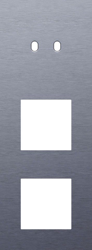 Niko — Drievoudige Afdekplaat, verticaal 71 MM centerafstand, voor een tweevo