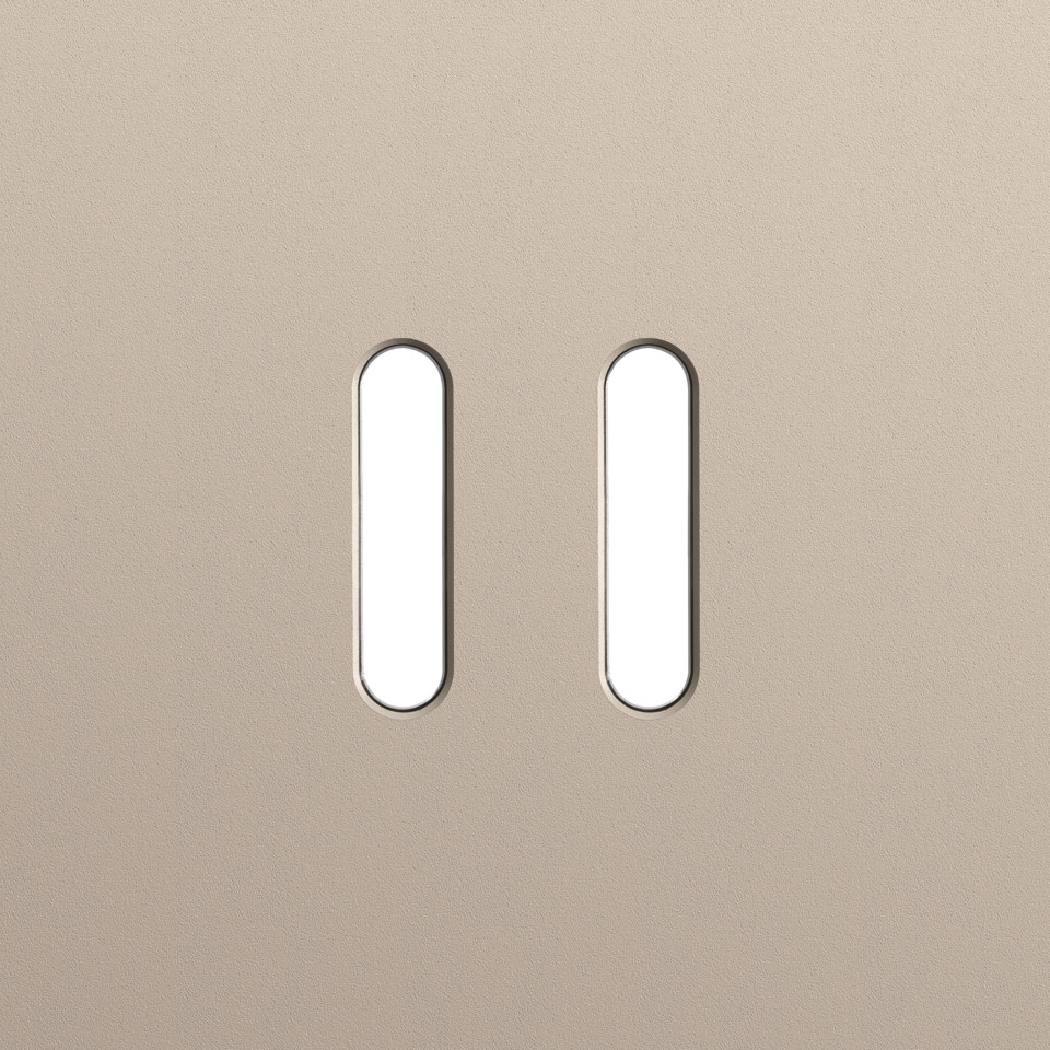 Niko Home Automation Enkelvoudige Afdekplaat, voor rocker set (2 onderdelen), hom