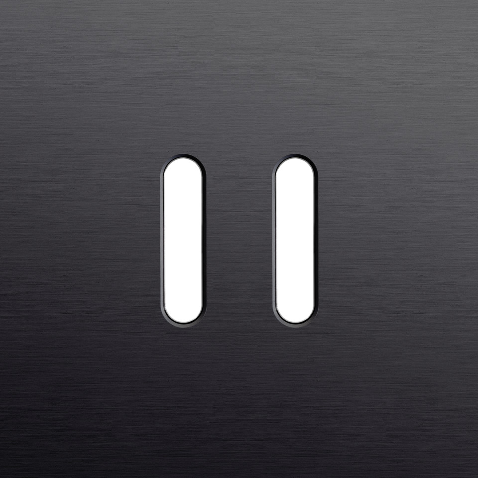 Niko Home Automation Enkelvoudige Afdekplaat, voor rocker set (2 onderdelen), hom