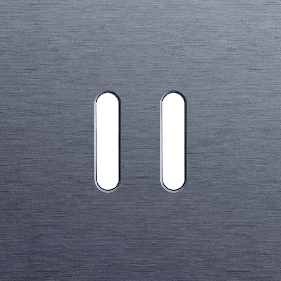 Niko Home Automation Enkelvoudige Afdekplaat, voor rocker set (2 onderdelen), hom