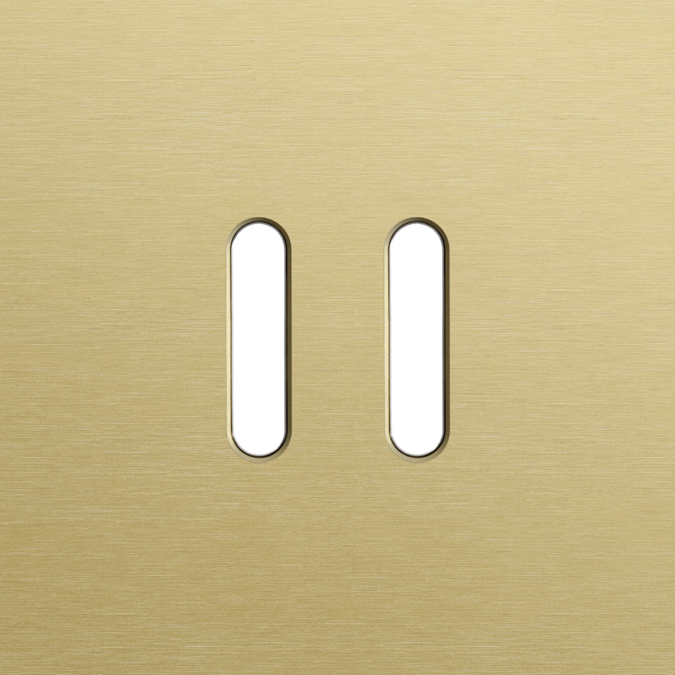 Niko Home Automation Enkelvoudige Afdekplaat, voor rocker set (2 onderdelen), hom