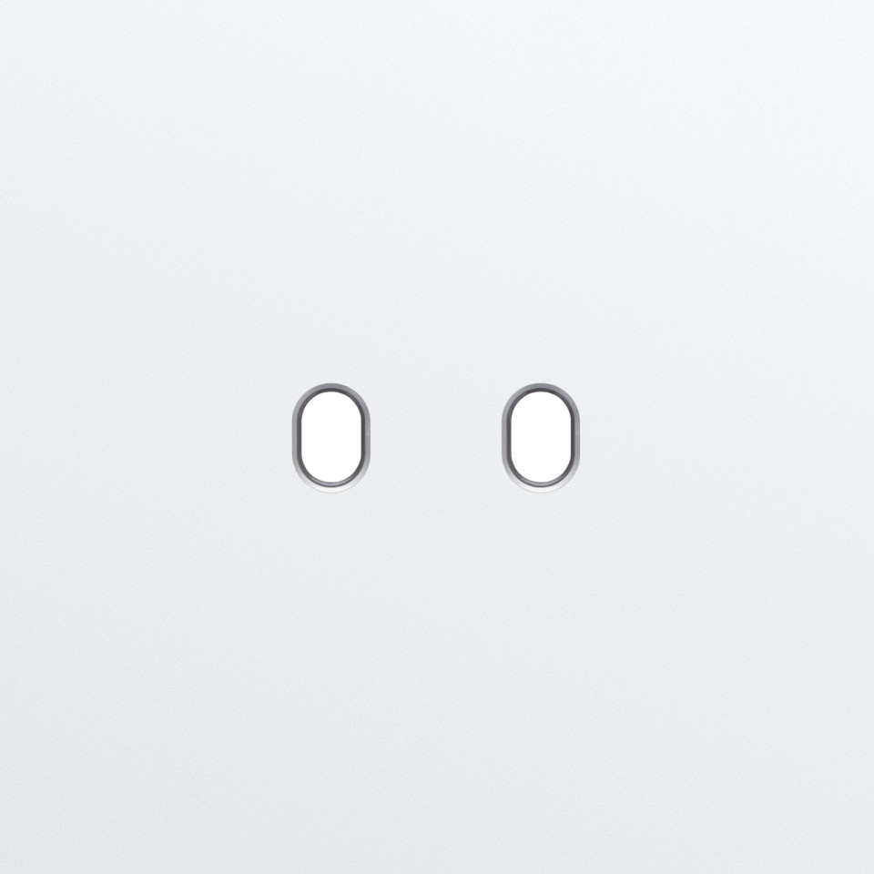 Niko Home Automation Enkelvoudige Afdekplaat, voor toggle set (2 onderdelen), hom