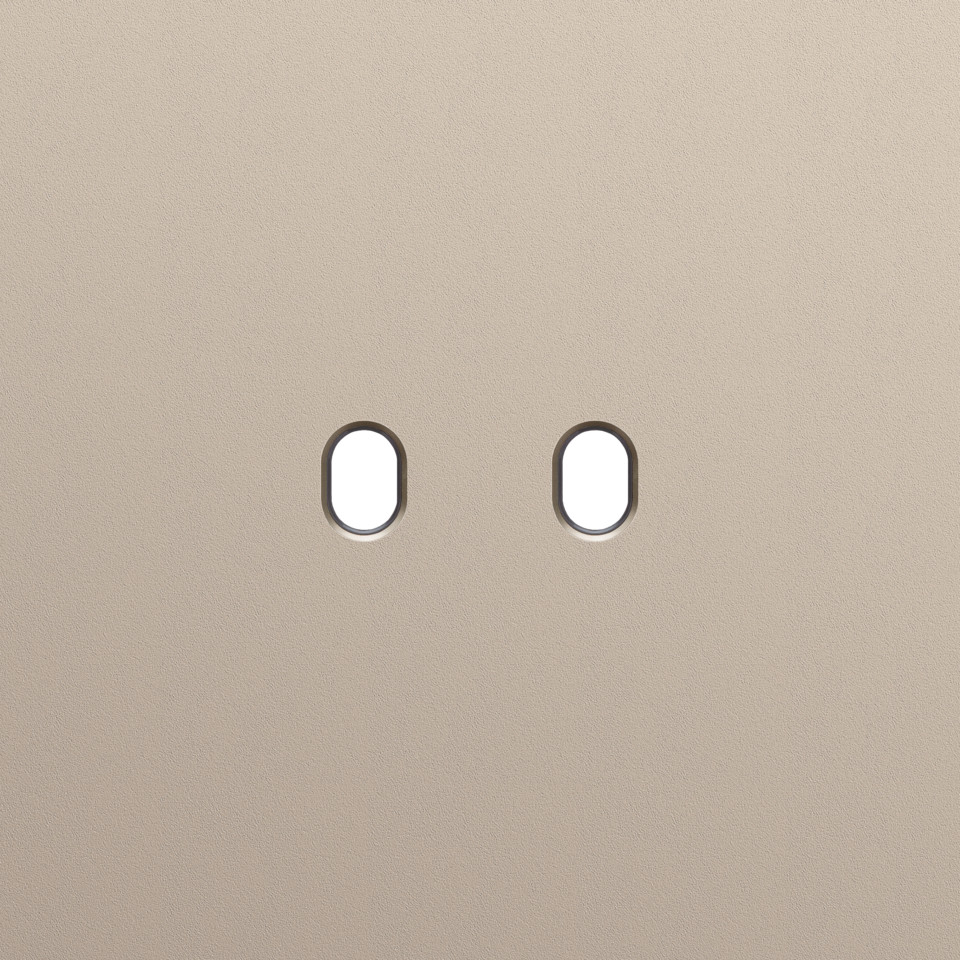 Niko Home Automation Enkelvoudige Afdekplaat, voor toggle set (2 onderdelen), hom