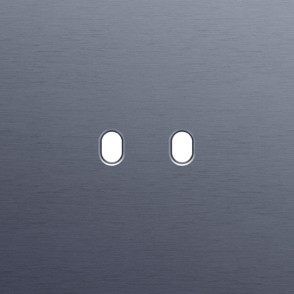 Niko Home Automation Enkelvoudige Afdekplaat, voor toggle set (2 onderdelen), hom