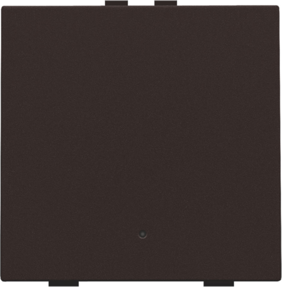 Niko — Enkelvoudige Drukknop met led voor home control, dark brown coate