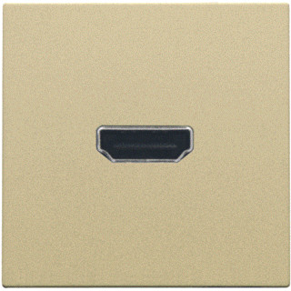 Niko Pure onderdeel/centraalplaat hdmi centraalplaat metaal goud