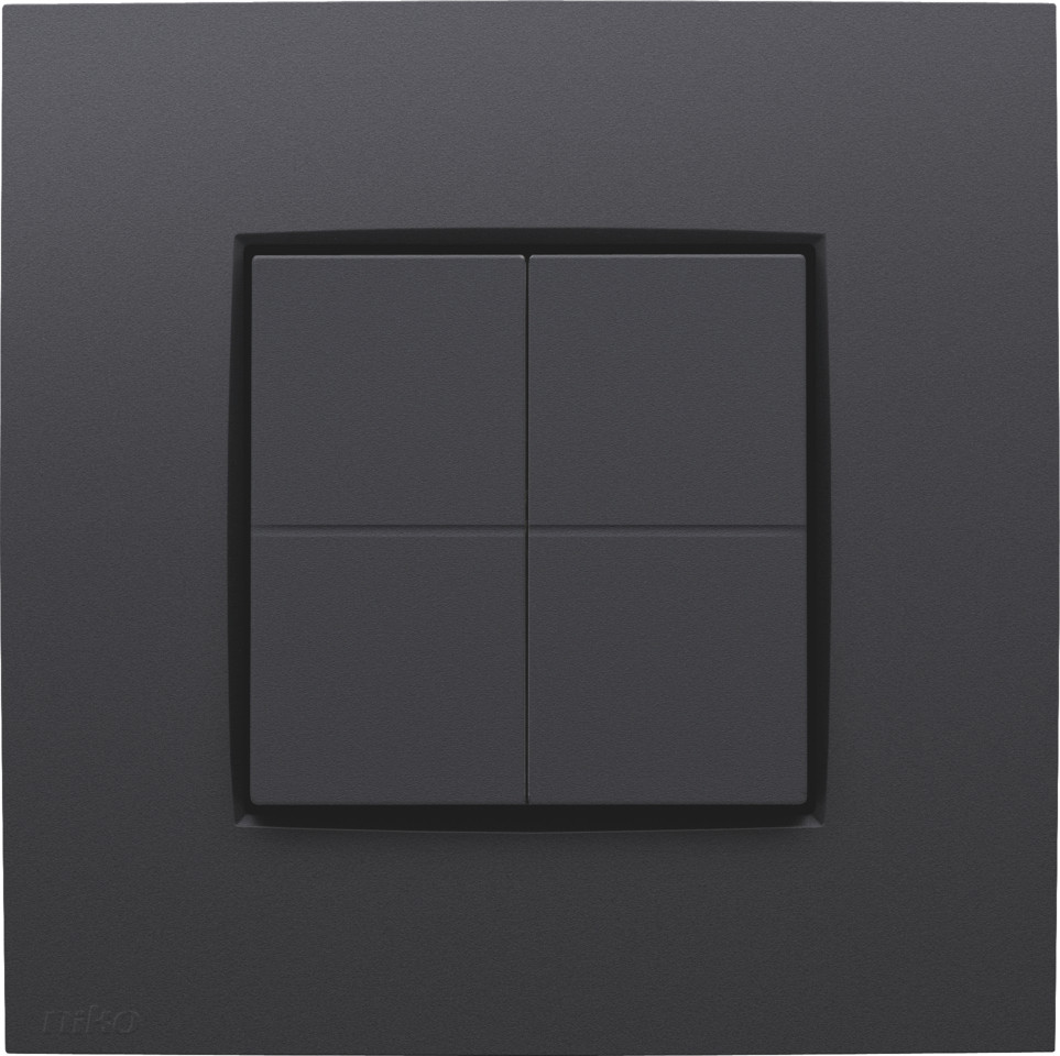 Niko Home Automation Dimschakelaar voor het hue systeem, anthracite coated