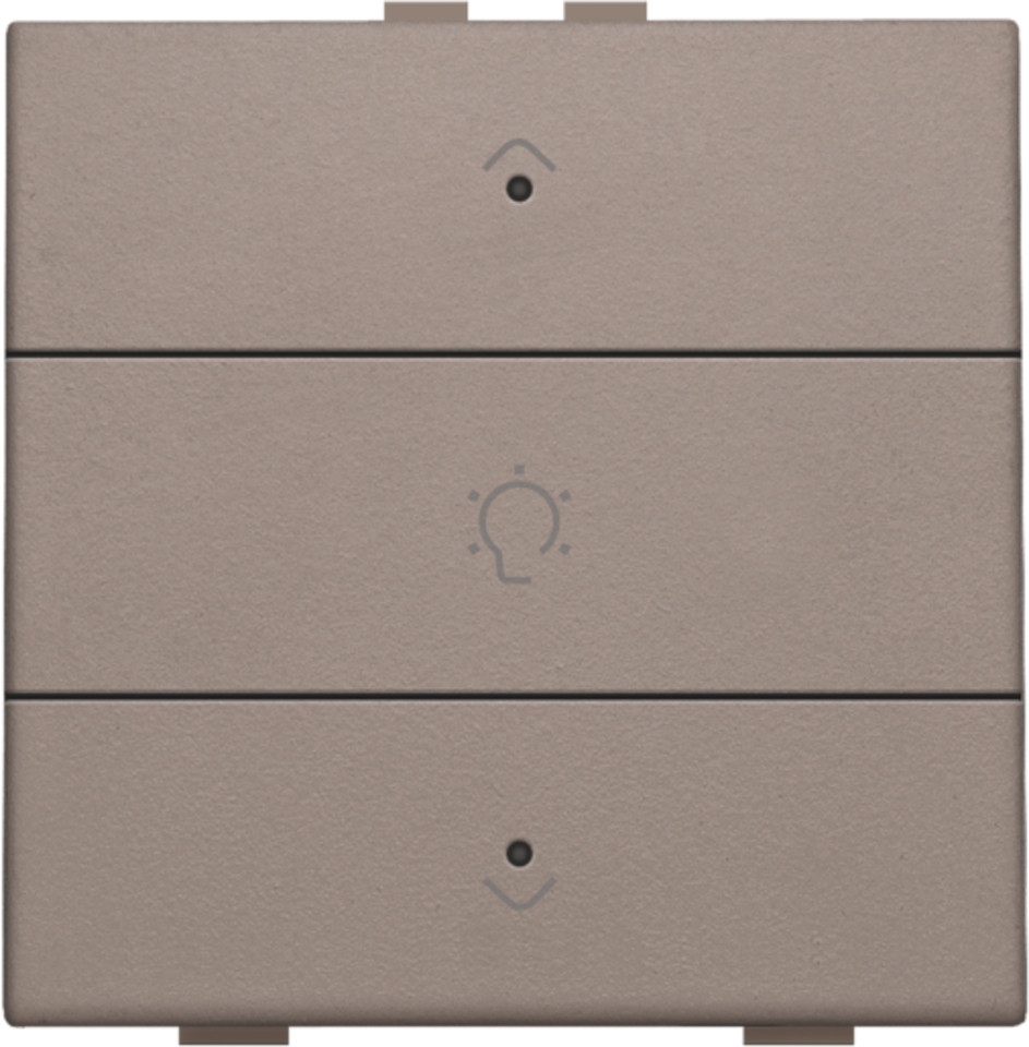 Niko Home Automation Enkelvoudige Dimbediening voor home control met leds, greige