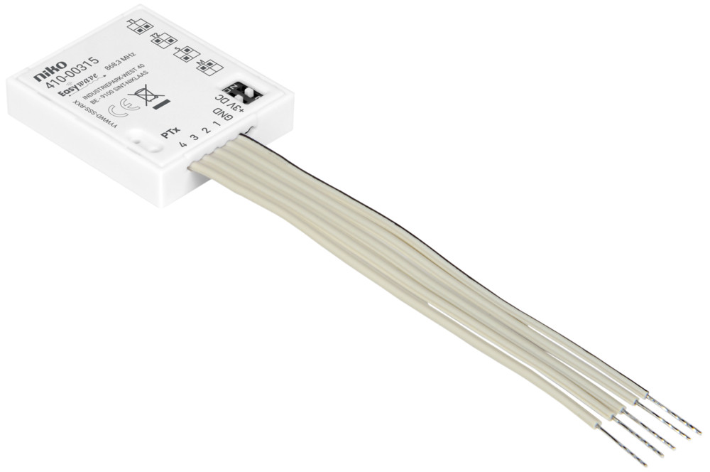 Niko Home Automation Mini RF-interface voor drukknoppen of schakelaars, incl. batterij