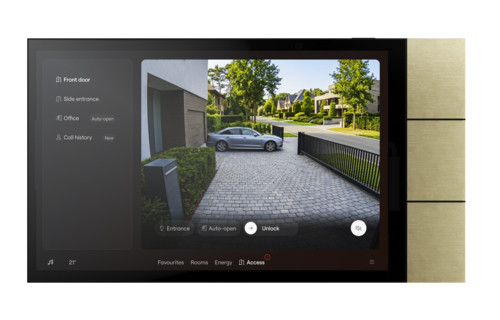 Niko Home Automation Touch10, alu aged gold brushed