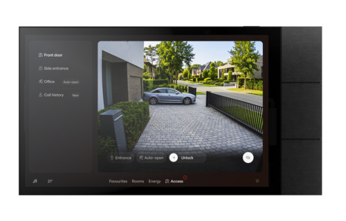 Niko Home Automation Touch10, alu black brushed