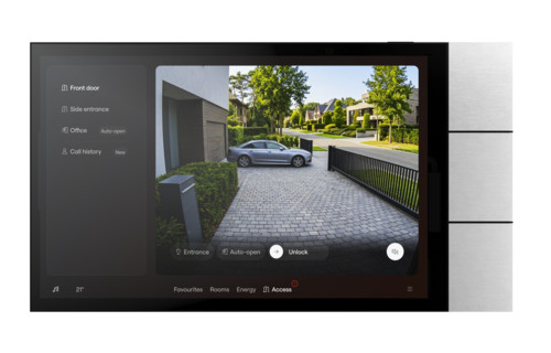 Niko Home Automation Touch10, alu natural grey brushed