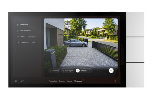 Niko Home Automation Touch10, alu signal white coated