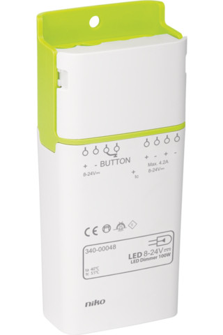 Niko Light (control) PWM-Dimmer voor ledstrips, 8 – 24 VDC, max. 100 W